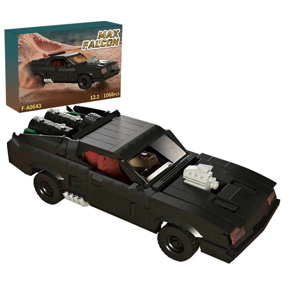 1068PCS MOC Mad Max Building Block Last of the V8 Interceptors City Car Vehicle Moive Bricks DIY Creative Toys Children Gift