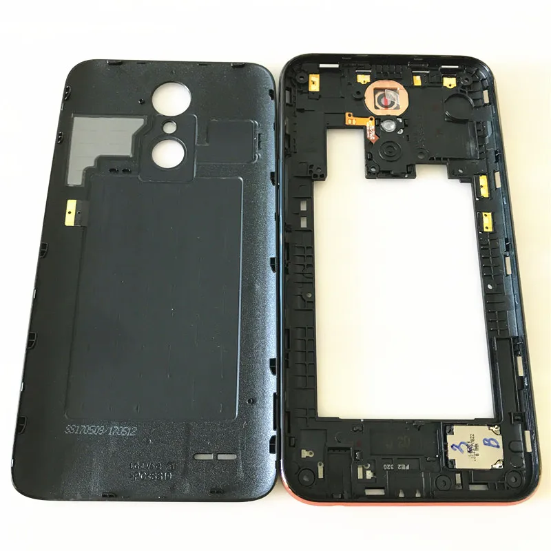 Full Housing Case For LG K10 2017 M250 M250N M250E M250DS Housing Middle Frame +Battery Back Cover With NFC Repair parts