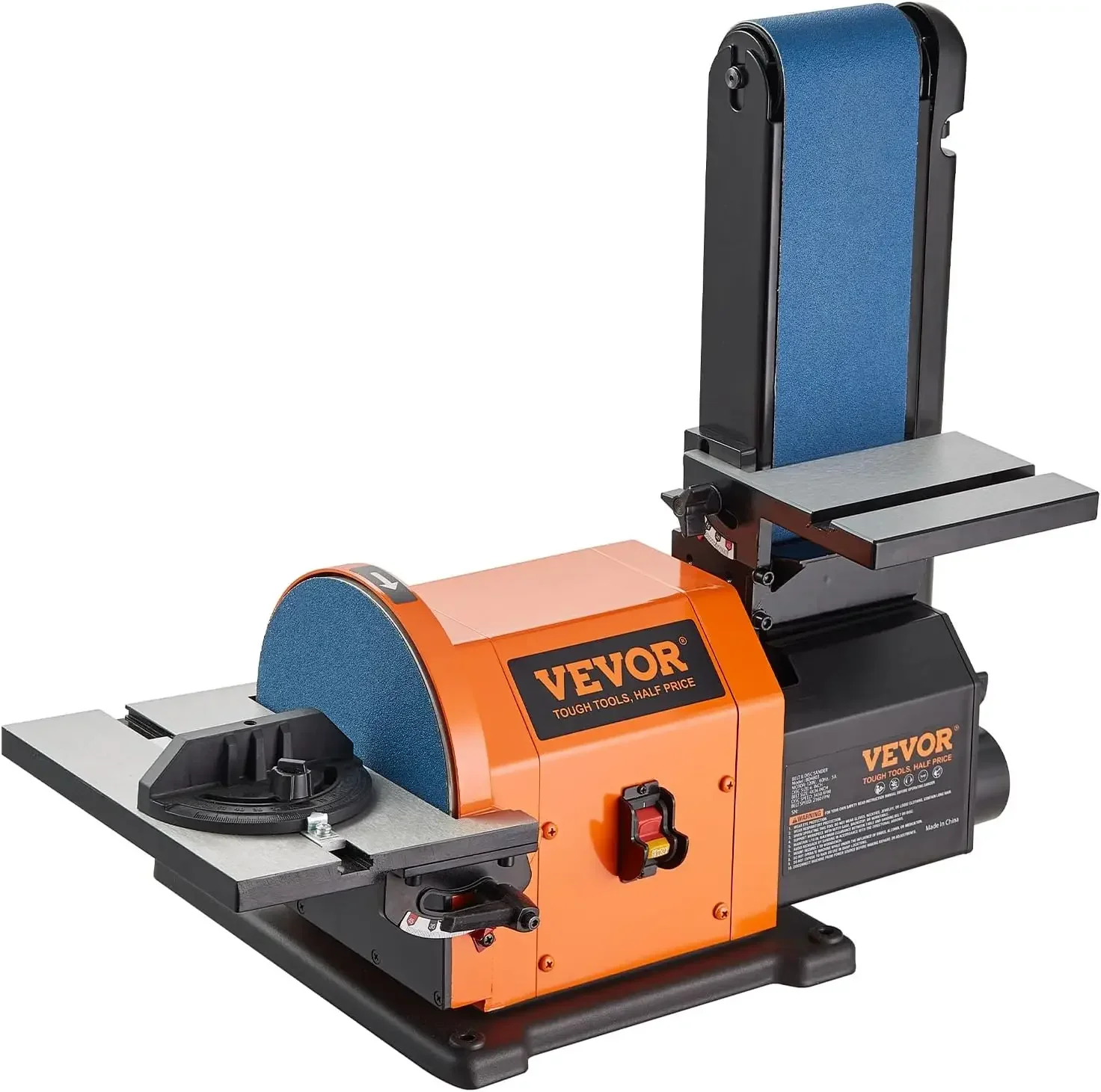 

Professional Belt Sander, 8" Disc Sander & 4 x 36 in. Belt Sander w/ 5A Induction Motor Cast Aluminum Worktable for Woodworking