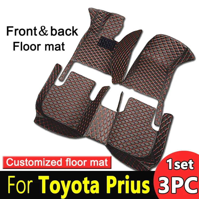 

For Toyota Prius 2016 2015 2014 2013 2012 XW30 Car Floor Mats Styling Custom Interior Accessories Leather Carpets Waterproof 060