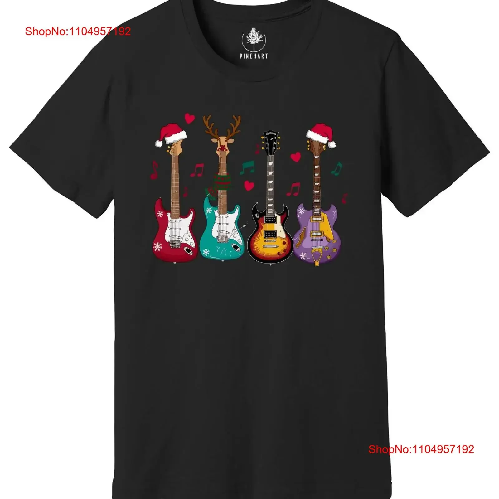 

Рождественская футболка с электрогитарой, музыкальная винтажная мытая слегка унисекс, дышащая, удобная уличная одежда, растягивающаяся мужская одежда