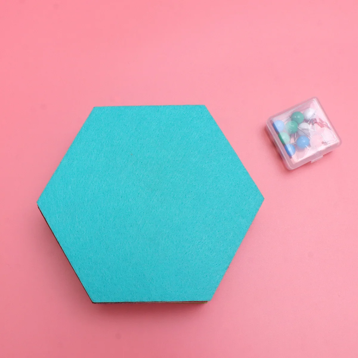 

8Pcs Hexagon Eva Felt Board Colorful Creative Memo Wall Sticker DIY Home Office Key Holder Photo Display Organizer