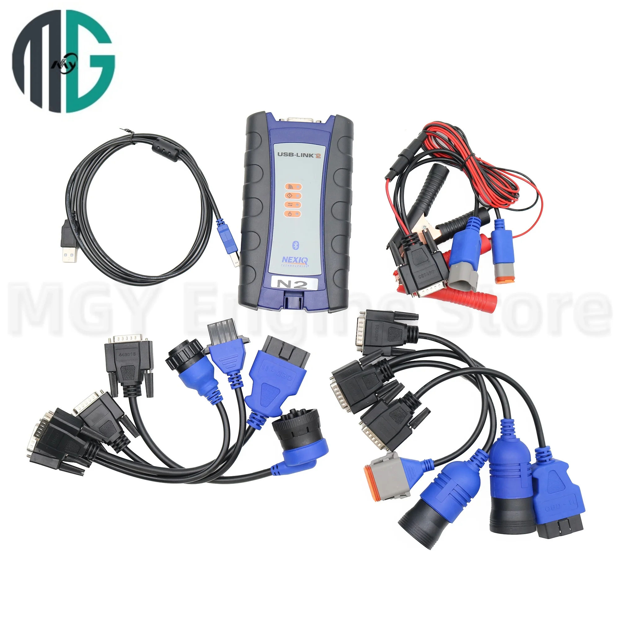 Для NEXIQ USB Link 2, диагностический инструмент для грузовиков N2, USB Bluetooth, дизельный грузовик, OBD, инструмент для создания стрельбы, жгут проводов двигателя, тестовая линия Для NEXIQ USB Link 2, диагностический инструмент для грузовиков N2, USB Bluetooth, дизельный грузовик, OBD, инструмент для создания стрельбы, жгут проводов двигателя, тестовая линия