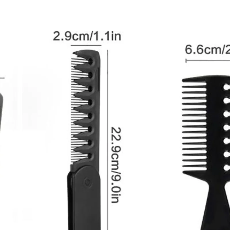 3PCS Detangling Hair Comb Set Wide Tooth Textured Combs for Salon Home Use Wet or Dry Hair