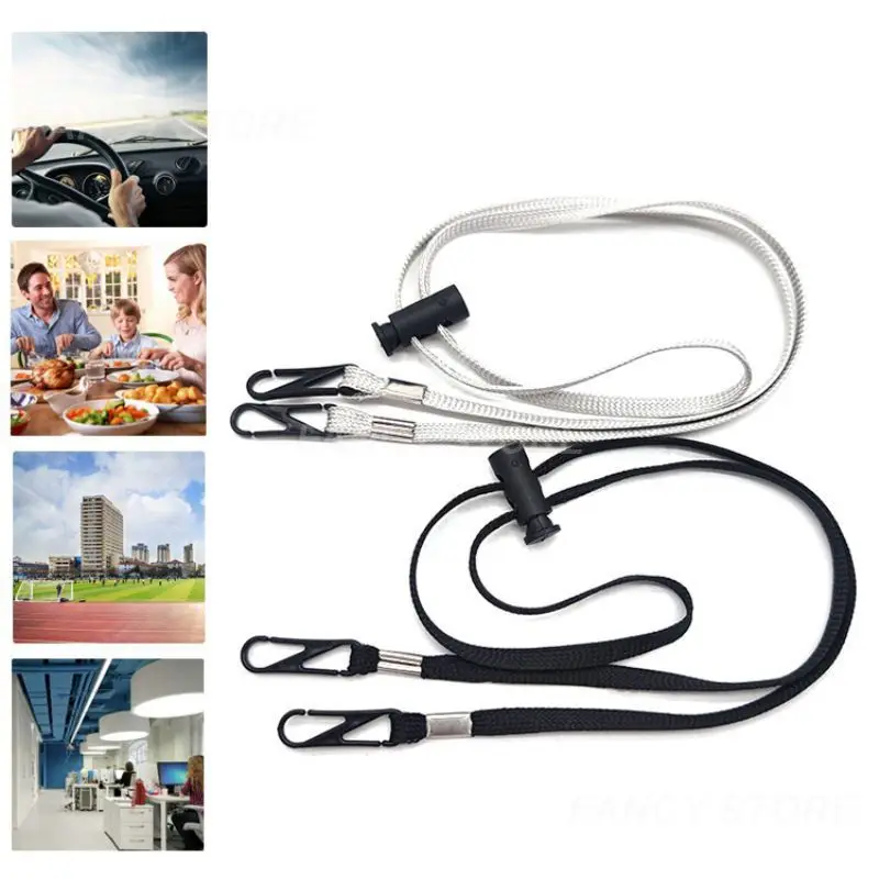 1/3/5PCS Mask Hanging Rope Face Mask Lanyard Mask Holder Adjustable Traceless Ear Hanging Rope Two Hooks