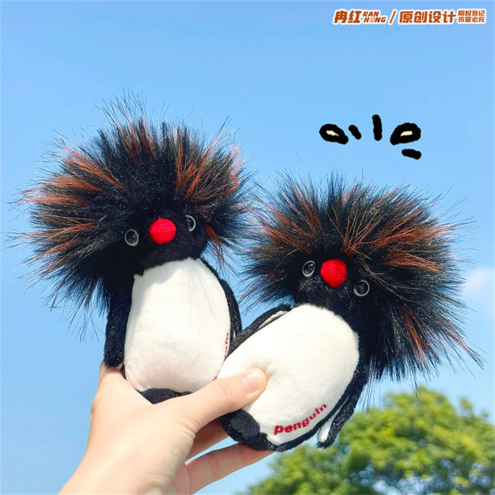 

Cute Penguin Plush Keychain Funny Fluffy Penguin Stuffed Animal Chef Gentleman Rockhopper Penguin Plushie for Backpack Charm