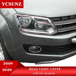Headlight Covers Accessories For VW Amarok 2009 2010 2011 2012 2013 2014 2015 2016 2017 2018 2019 2020 2021 2022 Double cabin