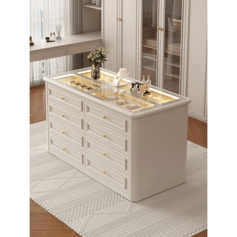 custom.Clothing Store Cloakroom Nakajima Stone French Style Film Studio Jewelry Display Cabinet Drawer Chest Storage - view 2