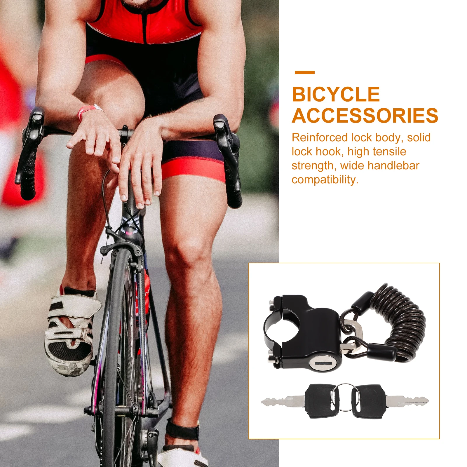 

Portable Waterproof Motorcycle Lock Reinforced Bike Anti Theft Cable Steel Durable Security For H Wheel Disc Lock