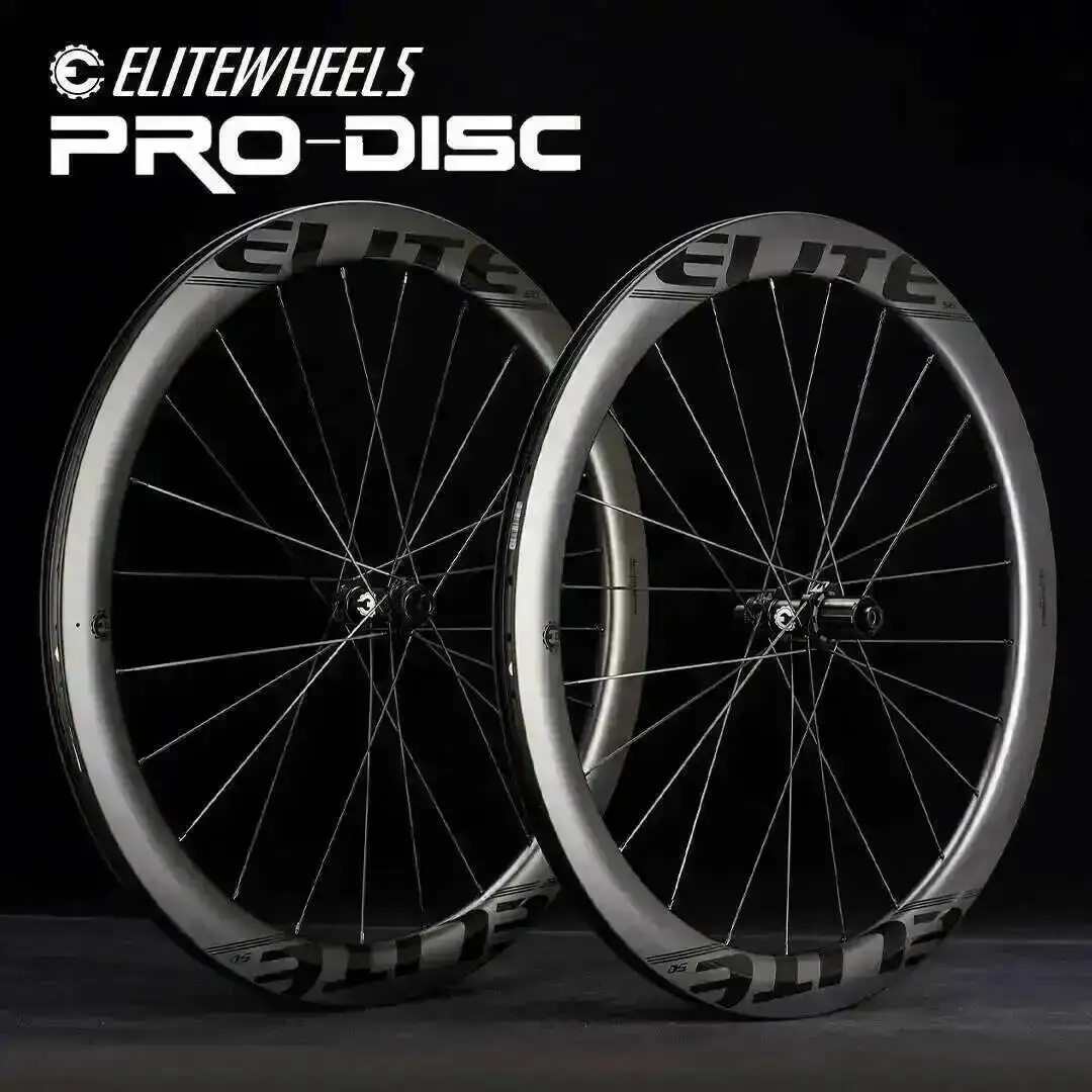 

ELITEWHEELS Road Disc Carbon Wheelset Low Resistance Hub 38 50 55 60 82mm 700c Gravel Bicycle Wheels Clincher Tubeless