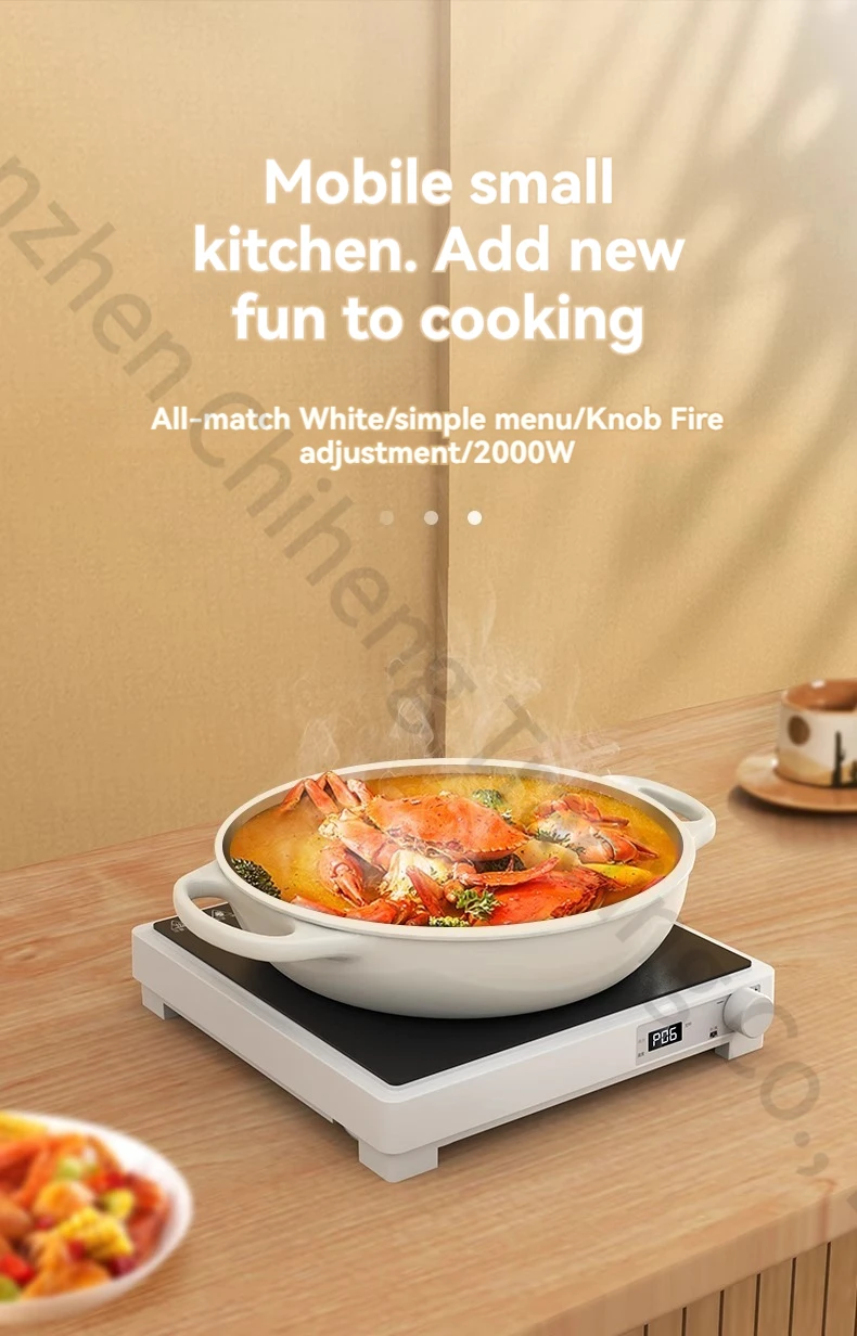 2000W Electric Ceramic Stove Portable Infrare Heating Furnace Multifunction Tea Boiling Stove