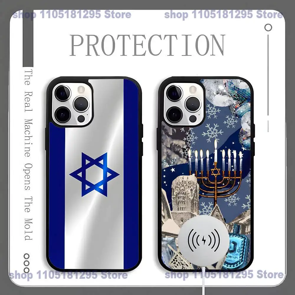 

Israel Phone Case For iPhone 17,16,15,14,13,12,11,Pro,Max,Plus,Mini,SE4,E Magnetic Magsafe Wireless Charging