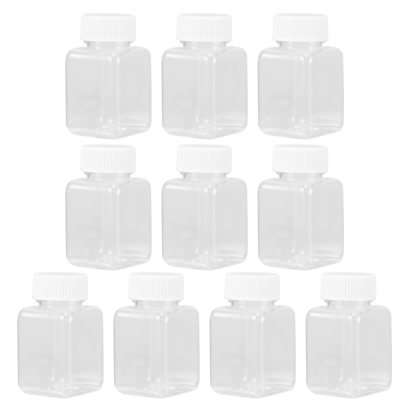 10Pcs Beads Storage Bottle Reusable Plastic Portable Sealed Container for Bullets Beads Craft Supplies Leakproof Refill Bottle