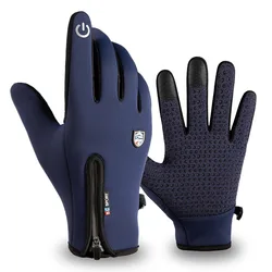 Touchscreen Fleece Warm Gloves Outdoor Cycling Driving Waterproof Cold Gloves Windproof Non Slip Womens Men Winter Ski Glove