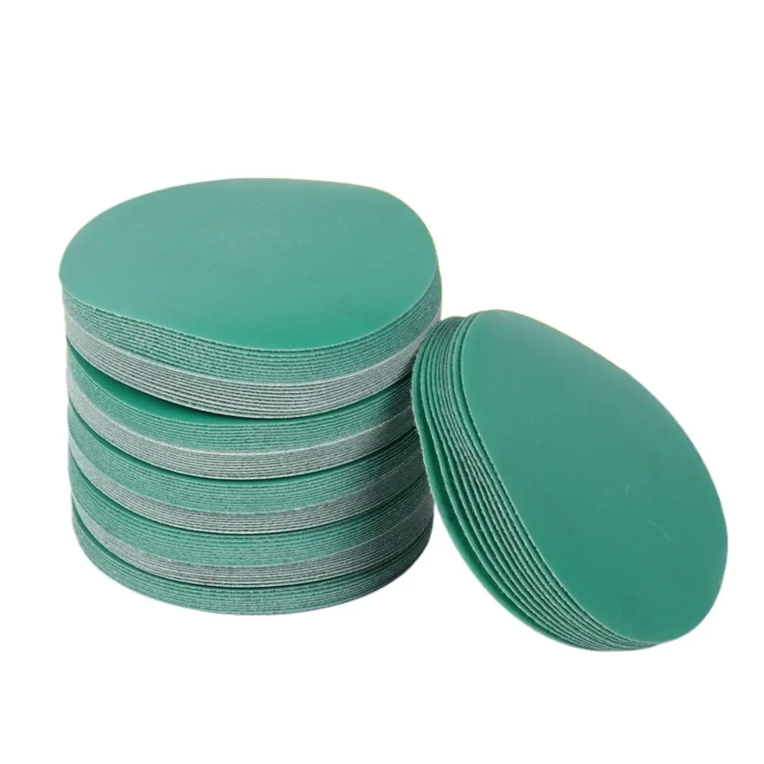 

100 шт. 5-дюймовых зеленых шлифовальных дисков с креплением на липучке, зернистость 60-800, абразивные инструменты и аксессуары для шлифовки
