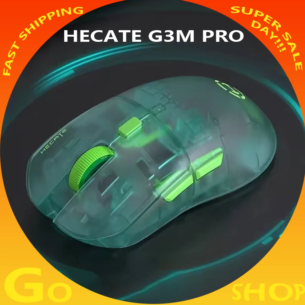 pro wireless gaming mouse tres modo de velocidade low delay lightpeso mice flash e sports office pc gamer homem presentes hecate g3m 01