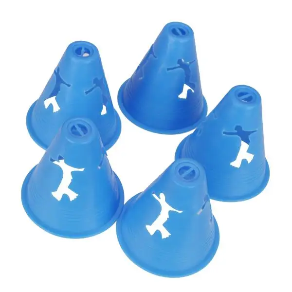 20 Pieces of Slalom Cones for Skating Training Practice Multicolor