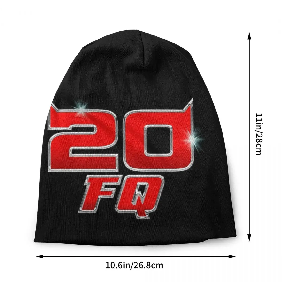 Fabio Quartararo El Diablo Number 20 Bonnet Hat Knitted Hat Cool Unisex Adult Motorcycle Rider Winter Warm Skullies Beanies Caps