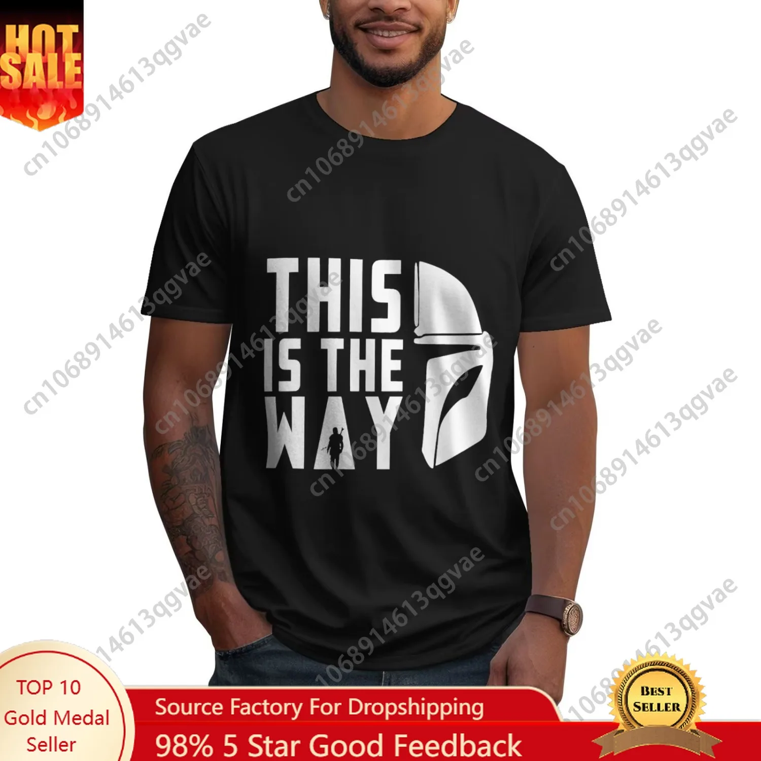 

This Is The Way Print Tshirt Cool Swinger TShirt Unisex Sizes S-6XL Cool Graphic Design for Casual of Everyday Breathable Cotton