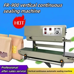 Vertical FR-900 Continuous Sealing Machine Small Vertical Liquid Plastic Film Kraft Paper Bag Automatic Sealing Machine