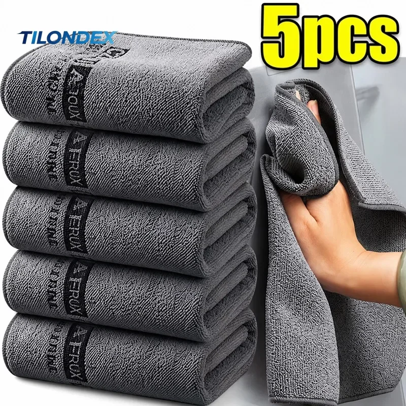 TILONDEX Multi Purpose Car Wash Microfiber Towel Double Sided Thick Cleaning Cloth Super Absorbent Lint Free Drying Rag Auto