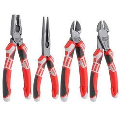 6''/7''/8”Multifunctional Wire Cutter German Electrician's Pliers Thickened Clamp Head Chrome Vanadium Steel Electrician Tools