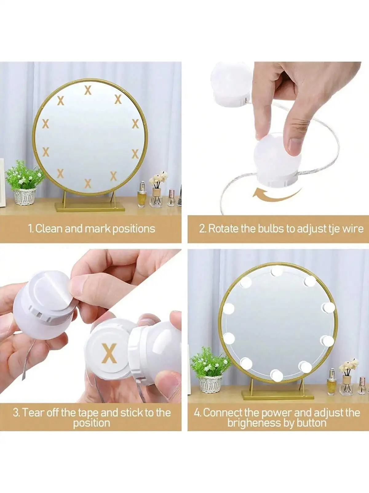 Neue Abnehmbare Glühbirnen Pro – Dressing Table Vanity With Lighted Mirror Bewertung und Preis