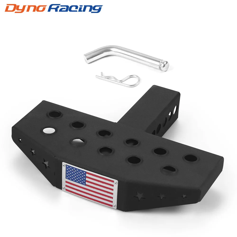 

30cm Hitch Mount Bump Step Anti Slip USA Style For 2'' Hitch Receiver With Safety Reflectors For RV SUV Truck Flatbed Camper