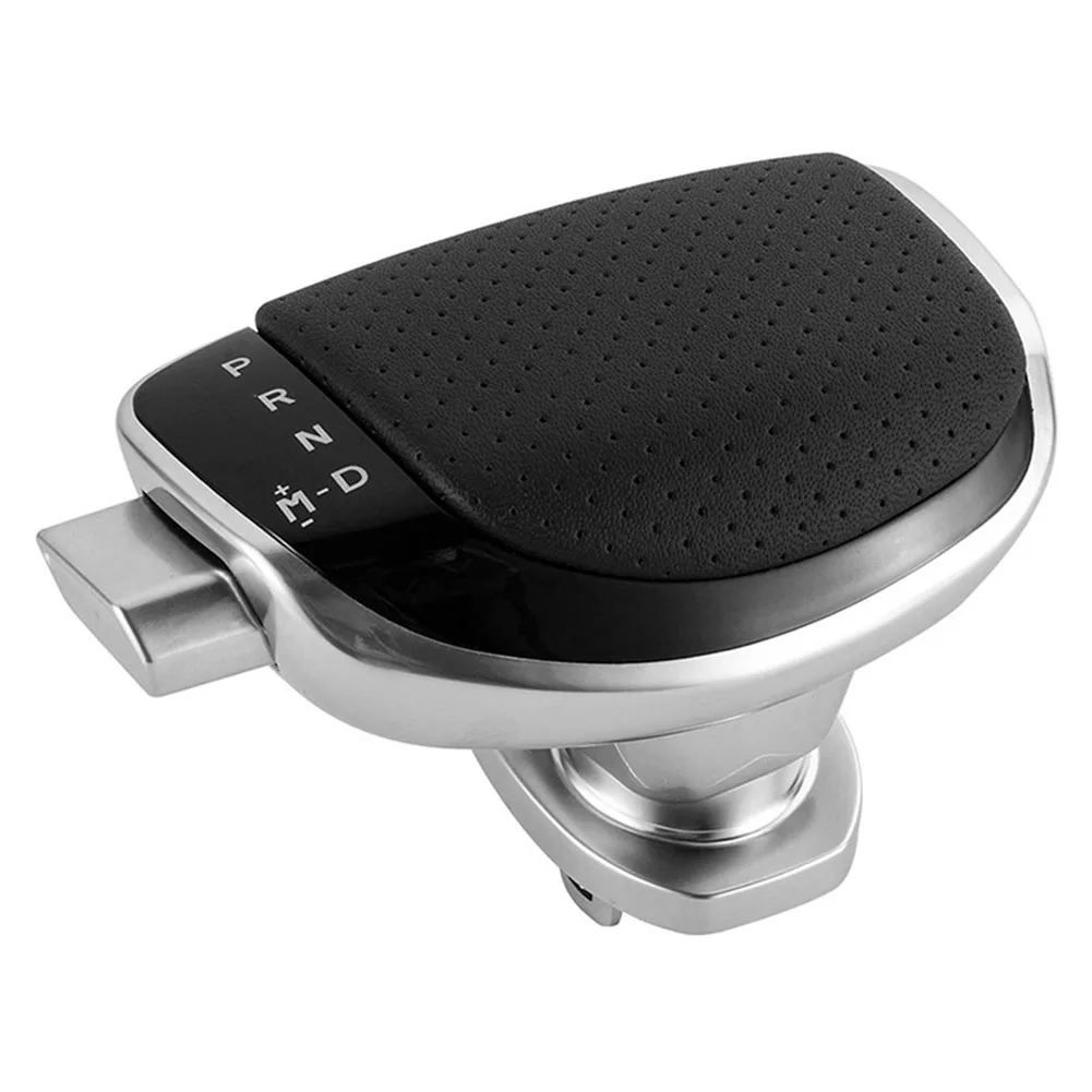 Easy Installation PU Leather Knob Vehicle Modification As Shown In The Figure ABS Alloy Construction Comfortable Grip