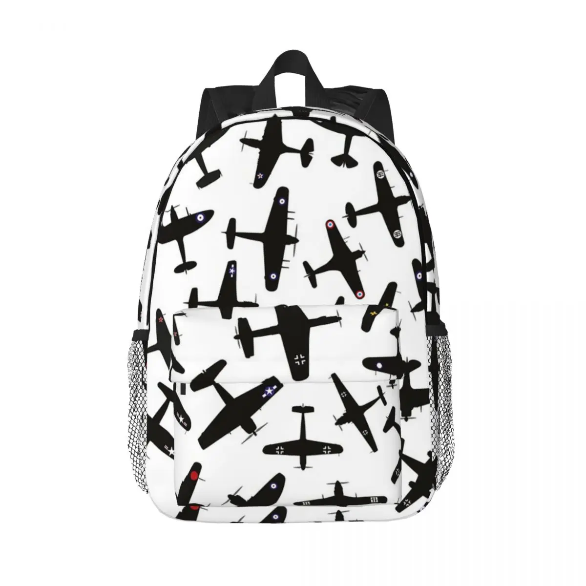 

World War 2 Fighter Planes Backpack Hot Sale Daypack Large Capacity Boys Girls BookBag Shoulder Bags for Men Kids School Bag