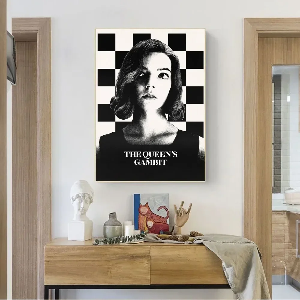 The Queen S Gambit Movie Poster No Framed Poster Kraft Club Bar Paper Vintage Poster Wall Art Painting Bedroom Study Stickers