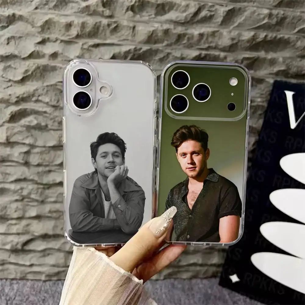 

Singer N-Niall Horan Phone Case For iPhone 17,16,15,14,13,12,Pro,Max,Plus,E,SE4,Air,Mini Transparent Cover