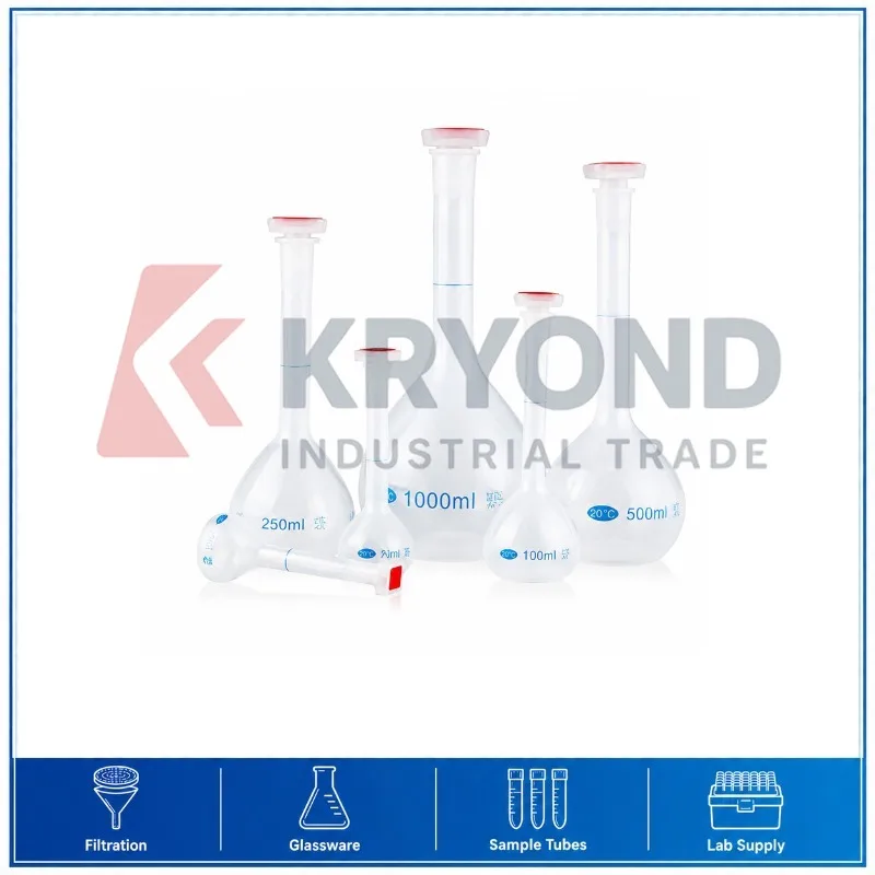 Plastic Volumetric Flask Stopper 25mL 50mL 100mL 250mL 500mL 1000mL Laboratory Measuring Bottle Research Vessel Series Model Set