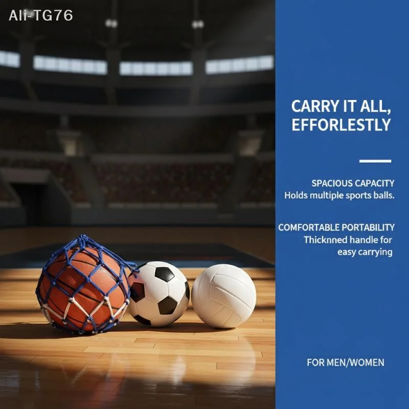 

[P] Football Net Bag Nylon Bold Storage Single Ball Carry Portable Equipment Outdoor Sports Soccer Basketball Volleyball