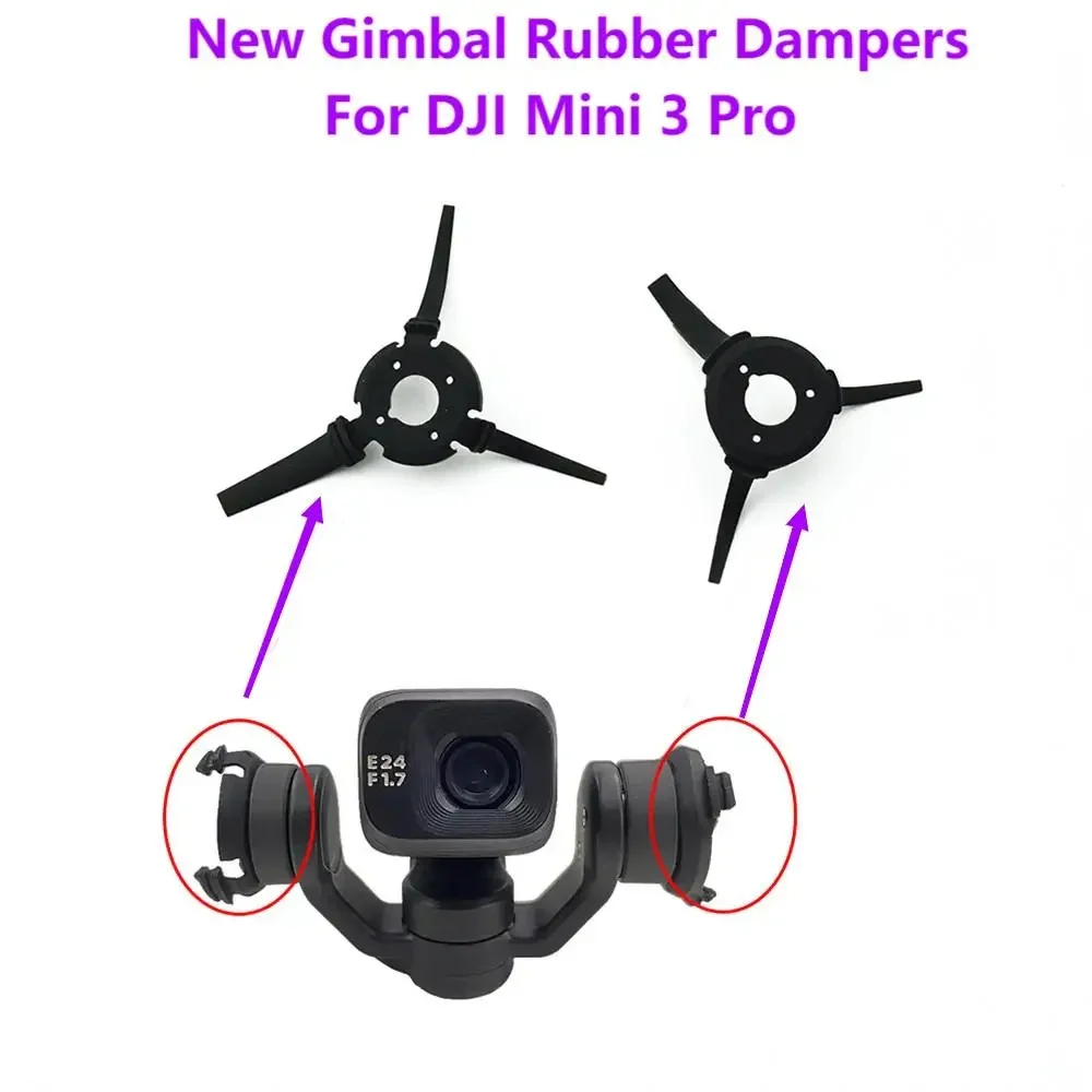 New Gimbal Side Uncut Rubber Dampers For DJI Mini 3 Pro Left & Right Damping Cushion Shock-absorber Ball Genuine Spare Part