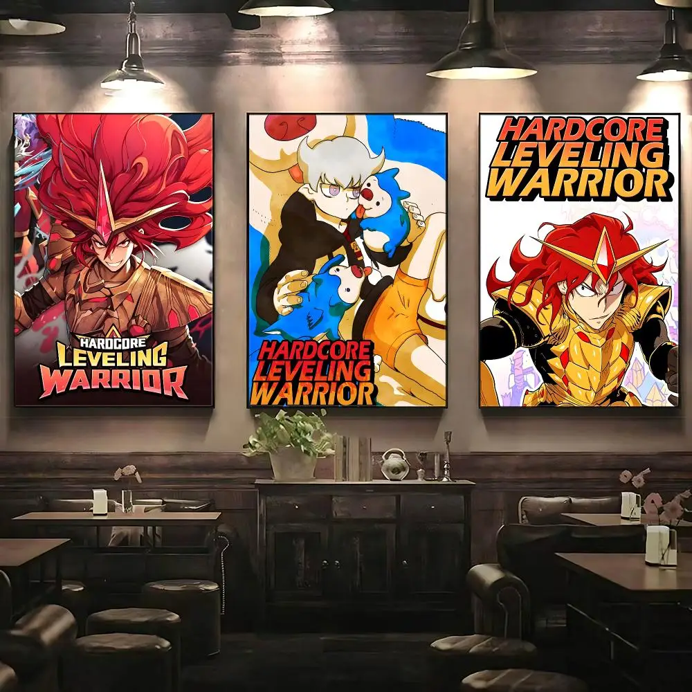 comic Hardcore Leveling Warrior Poster Poster HD Printing Premium Style for Home Decor for Bedrooms Hallways Cafes Gift