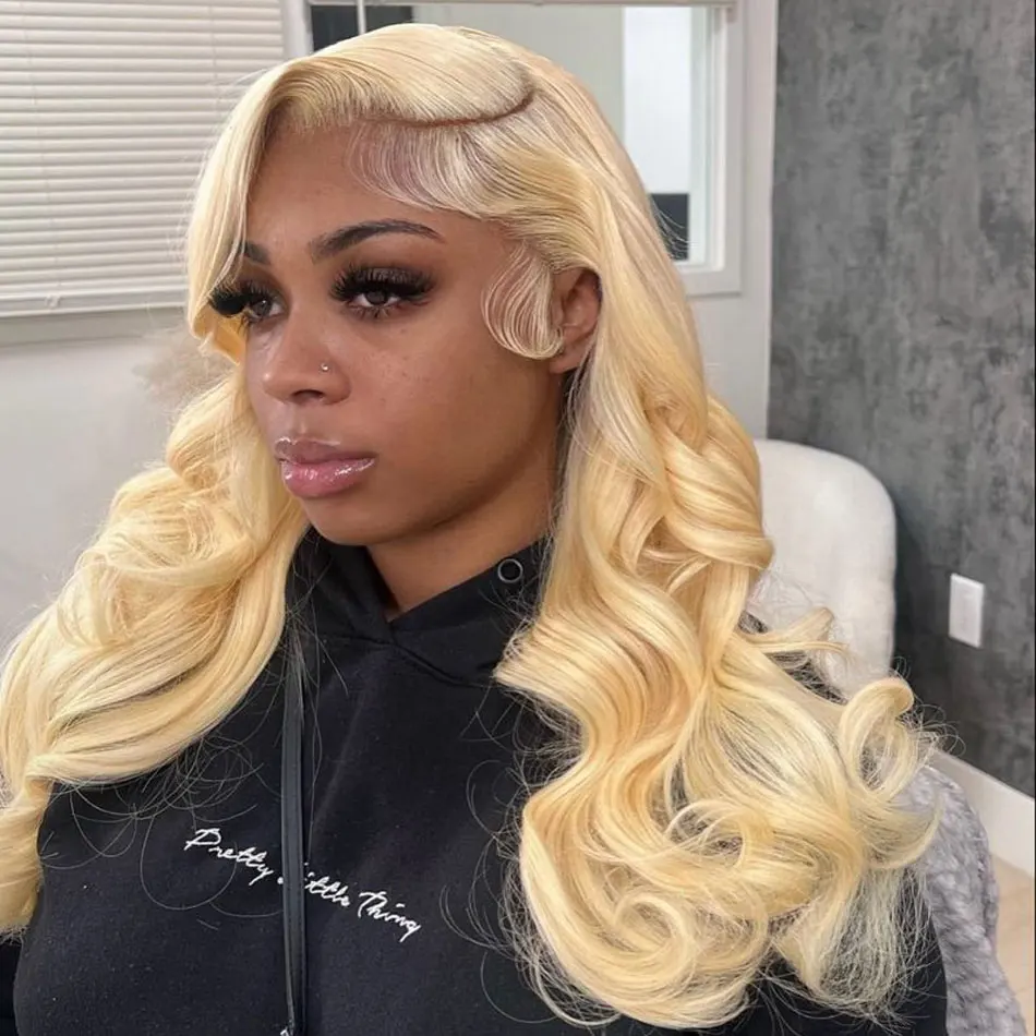 30 36 بوصة 613 باروكة من شعر طبيعي الجسم موجة 13x6 Hd الدانتيل الباروكة الأمامية 200% الكثافة 613 13x4 الدانتيل شعر مستعار أمامي شعر بشري أشقر شعر مستعار