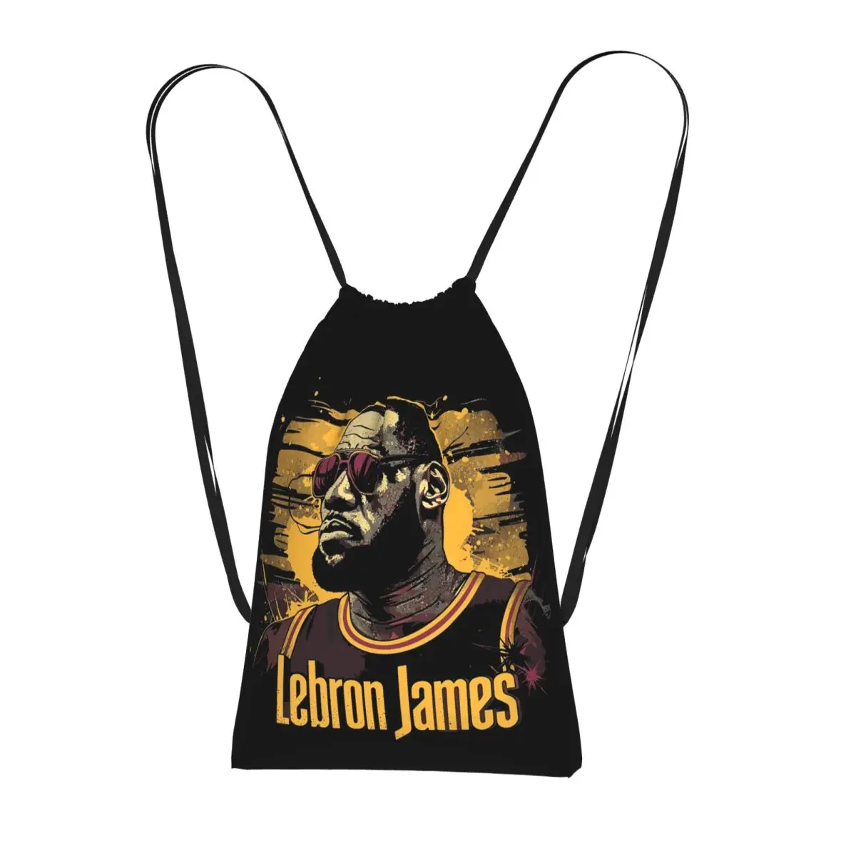 LeBron James Drawstring Backpack hiking cycling Bag Portable Travel Drawstring Bag for Men Women