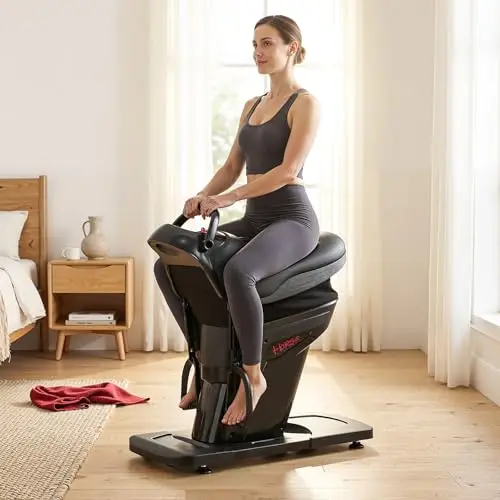 3D Simulator Horse Riding Exercise Machine with Magnetic Safety Key,330 Lbs | 8 Figure Motion, 20 Speeds & 3 Modes, LED