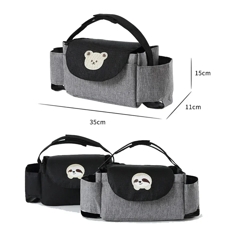 Diaper bag Cartoon Baby Stroller Organizer Nappy Diaper Bags Carriage Buggy Pram Cart Basket Hook Stroller Accessories