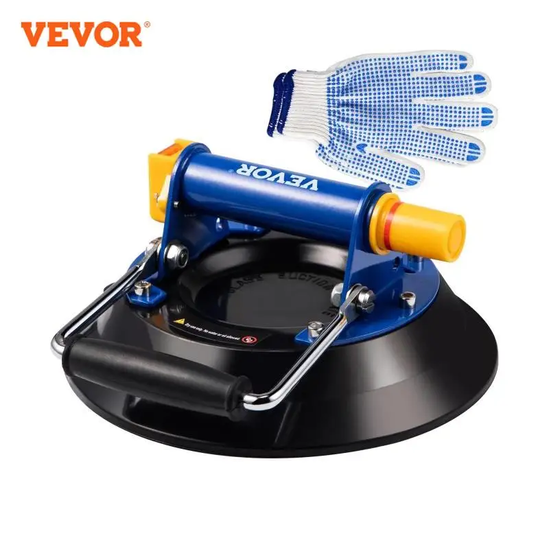 

VEVOR Glass Lifting Vacuum Suction Cup Lifter 8/9/10/12 inch Glass Lifter Suction Cup 330/385/275 lbs Load Capacity for Moving