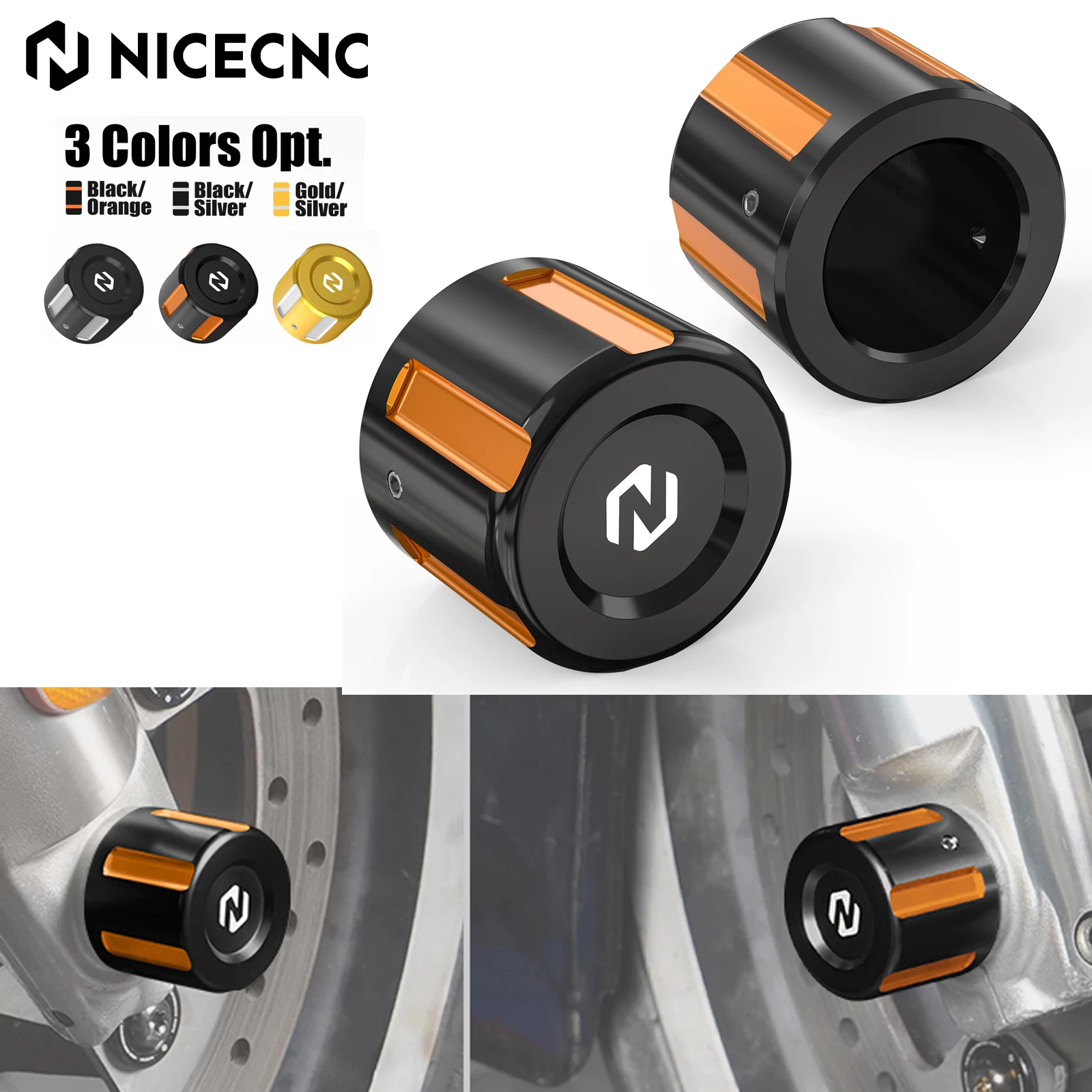 

For Harley Street Glide Road Glide Special 2015-2023 Road King FLHR NICECNC Front Axle Nut Covers Electra Glide Ultra Limited