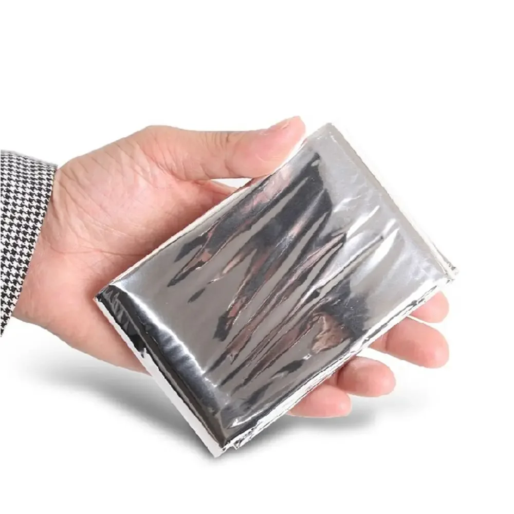 Windproof  Waterproof Foil Thermal Blanket for Camping Hiking Emergency Blanket Outdoor Survive First Aid Rescue Kit