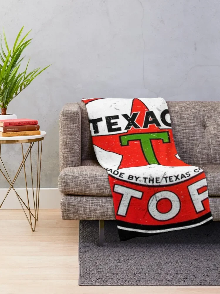 Texaco gasoline motor oil sign Throw Blanket for babies anime Blankets