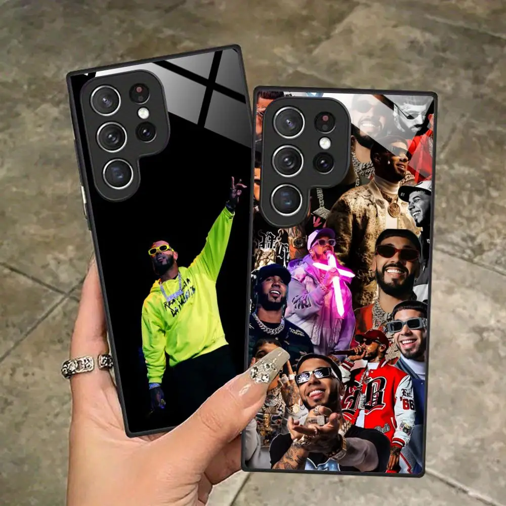 Anuel AAAA Phone Case for Samsung Galaxy S26 S25 S24 S23 S22 S21 S20 Note20 Plus FE Ultra Glass Protective Cover