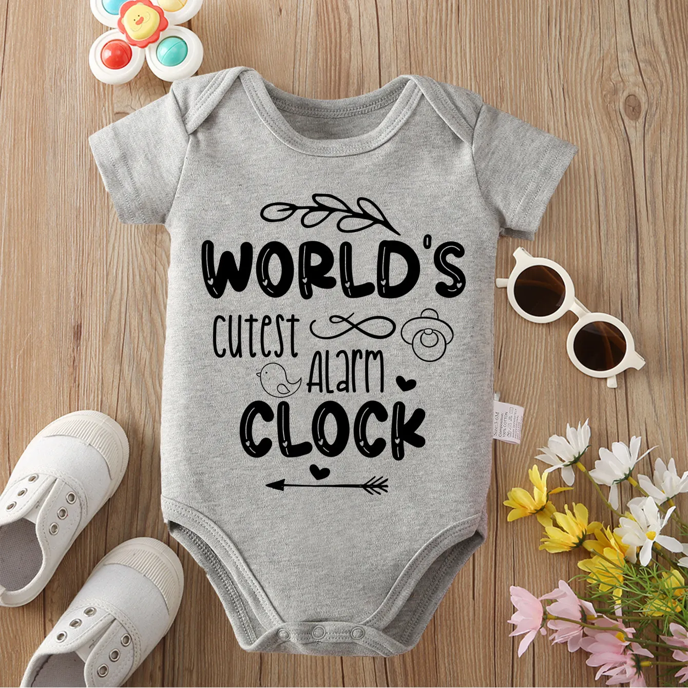 

100% хлопковая ткань для мамы, папы, маленького ангелочка, удобный комбинезон с изысканным принтом для ребенка, комбинезон для новорожденных от 0 до 12 месяцев