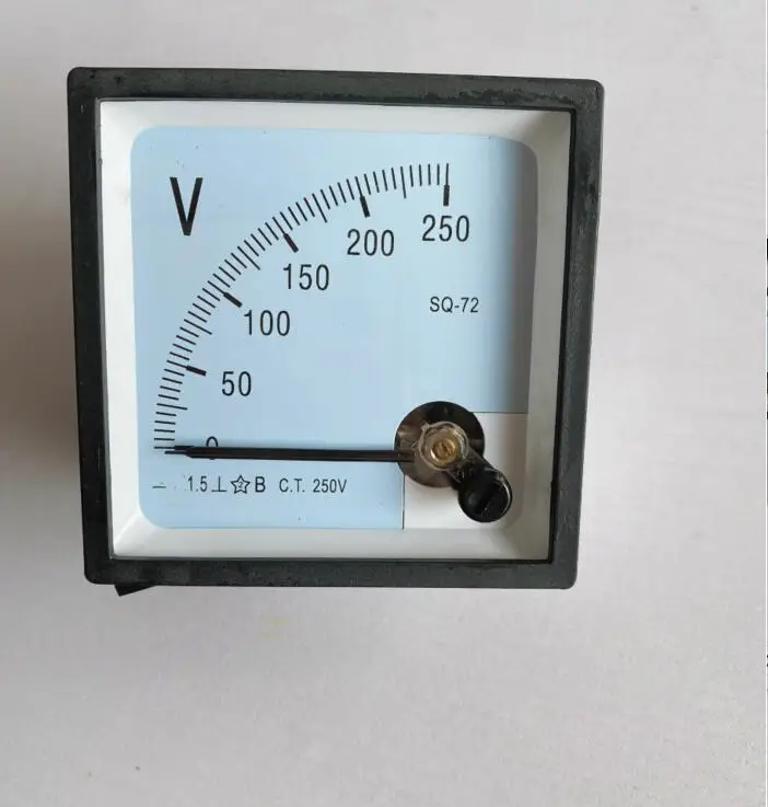 SQ-72 HC-72 pointer type DC voltage meter 5V 10V 15V 20V 30V 50V 75V 100V 200V 300V 500V 1000V