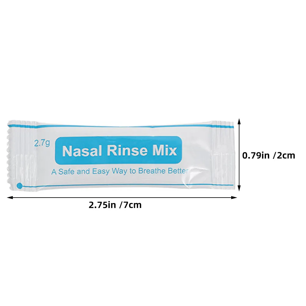 60 pcs Nasal Halloween Christmas New Year Nasal Wash Salt Packet Nasal Wash Salt Sachet Nose Rinsing Salt Airplane Travel Fast