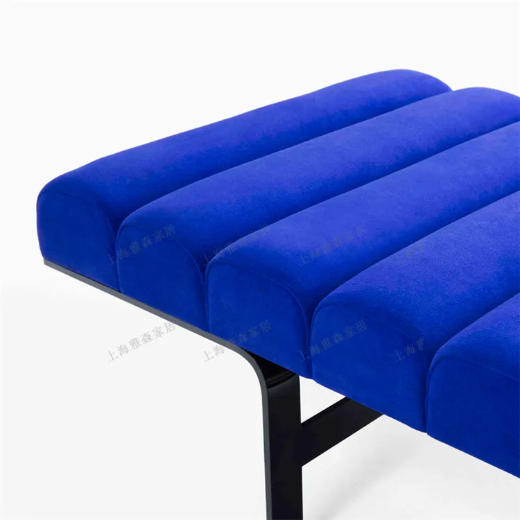 Italian new Chinese style end stool bedroom metal creative living room light luxury sofa bench bedside stool shoe changing stool image 4
