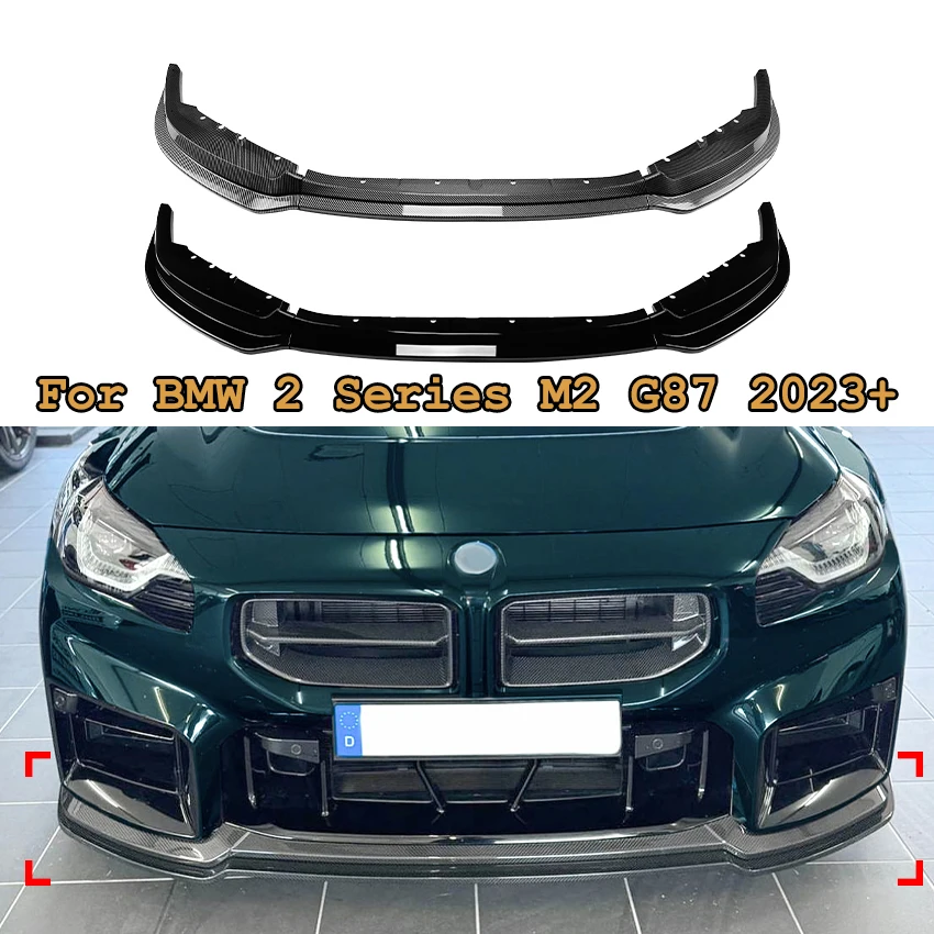 

Car Front Bumper Lip Spoiler Splitter Diffuser For BMW 2 Series M2 G87 2023+ Cars Exterior Modification Accessories